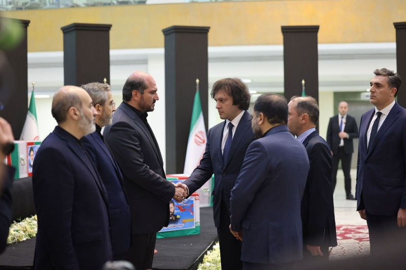 ایراکلی کوباخیدزه نخست وزیر گرجستان در اواخر ماه مه با مقامات ایرانی در تهران دست می دهد. (عکس: gov.ge)